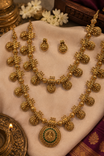 Kasula Gold Plated Haram and Necklace Combo Set