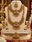 Semi Bridal Temple Necklace and Waist Belt Set