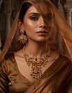 Lakshmi Temple Gold-Plated Necklace Set