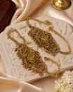 Lakshmi Devi Gold Plated Vanki Armlet Pair