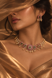 Kemp Floral Pearl Choker Set