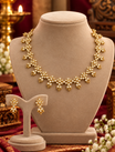 Floral Crystal Necklace and Earrings Set