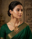 Peacock Pearl Gold-Plated Necklace Set