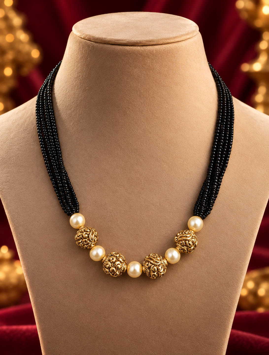 Pearl Bead Traditional Mangalsutra