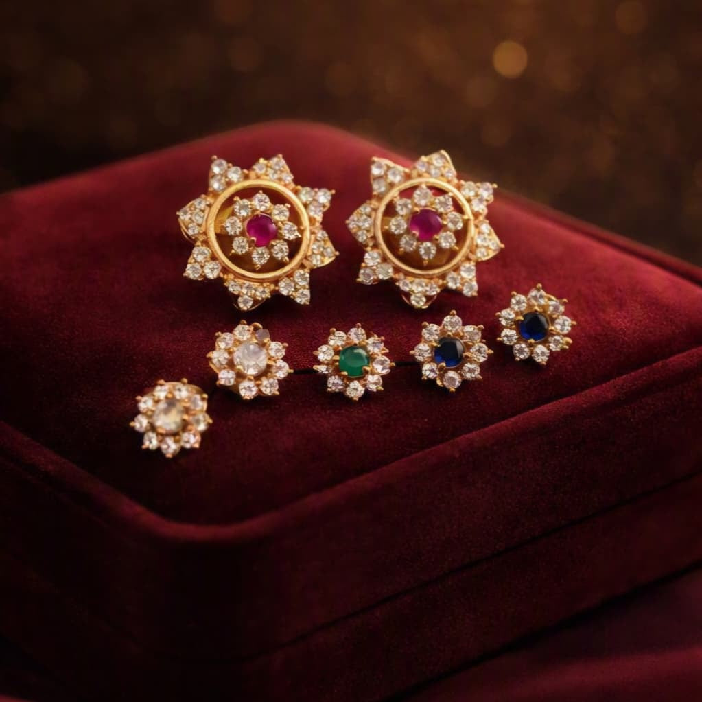 Kundan Stone Earring Set