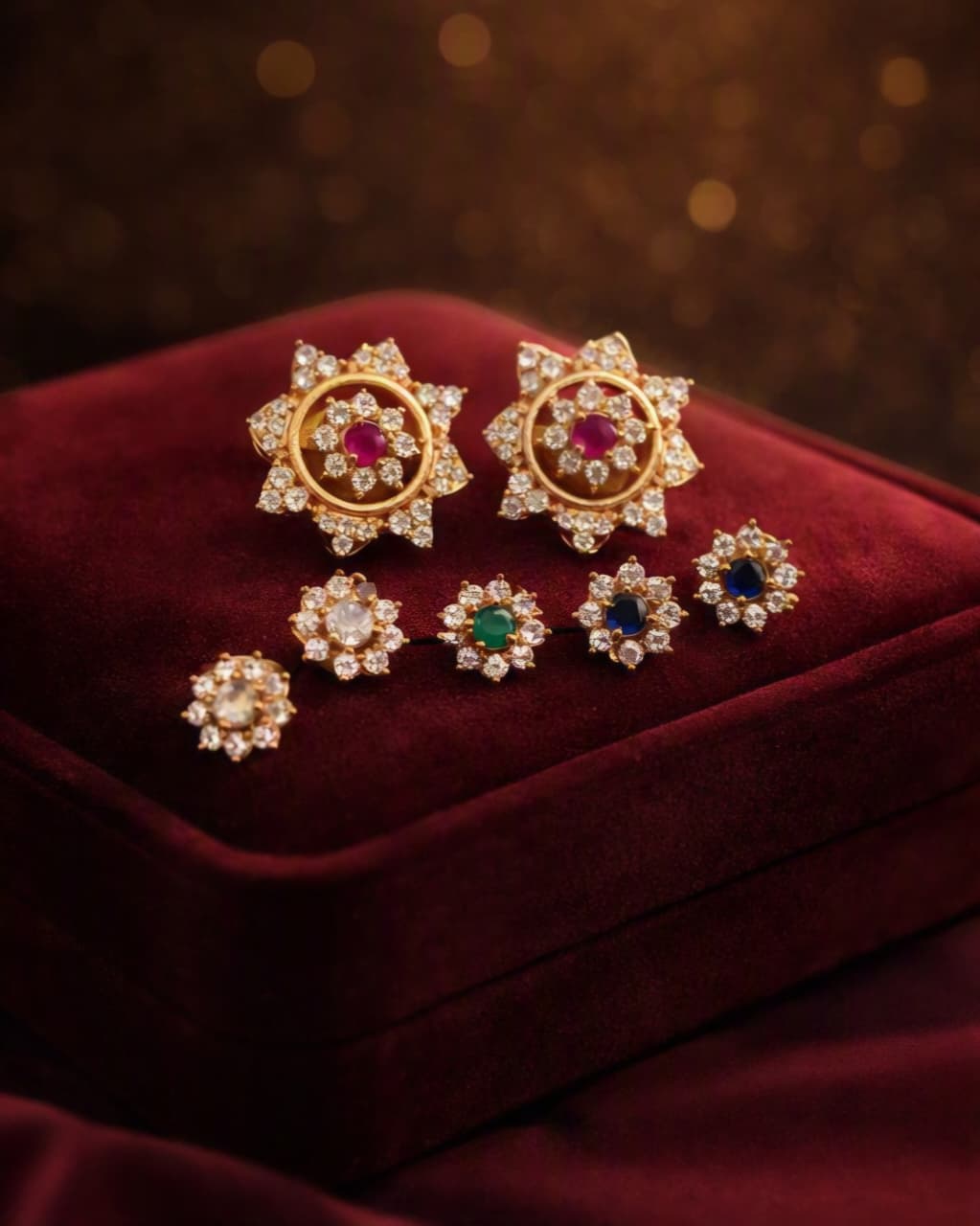 Kundan Stone Earring Set