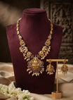 Gold Finish Antique Traditional Necklace Set