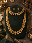 Layered Kasula Gold Plated Haram Necklace Set