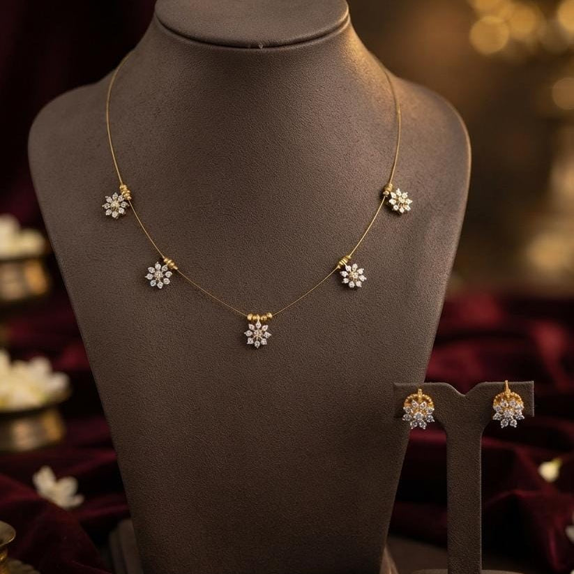 White Stone Traditional Mangalsutra