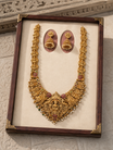 Lakshmi Devi Temple Bridal Gold Plated Necklace Set