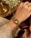 Antique Floral Kundan Heritage Watch