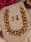 Kundan Bridal Long Gold Plated Necklace Set