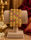 Multicolour Temple Motif Bangle