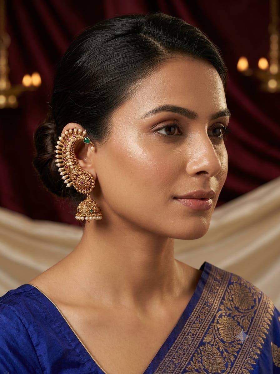 Kemp Traditional Jhumka Earrings