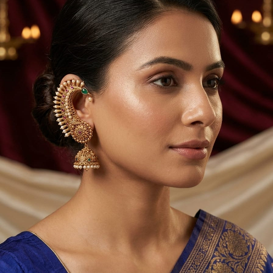 Kemp Traditional Jhumka Earrings