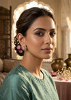 Pink Petal Floral Stud Earrings