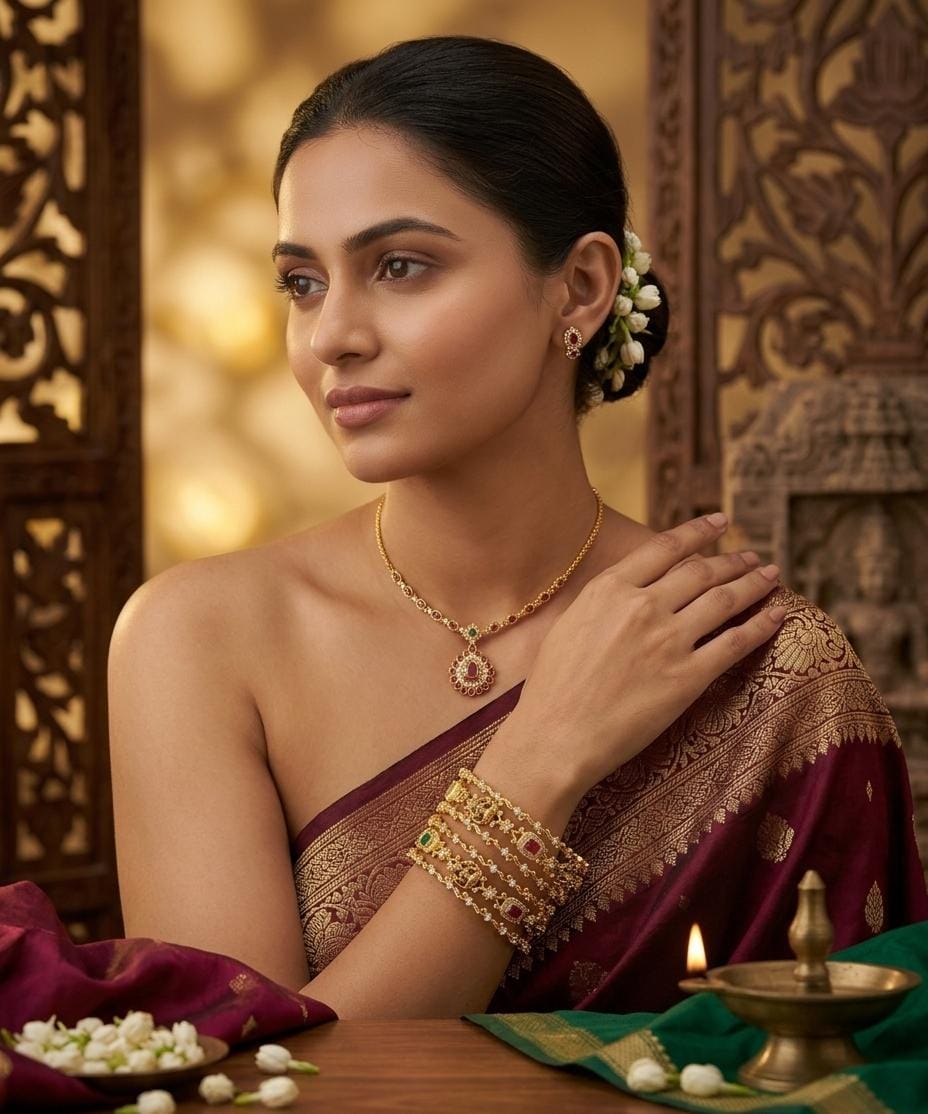Multicolour Traditional Wide Bangle Set