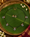 White Red Floral Mangalsutra