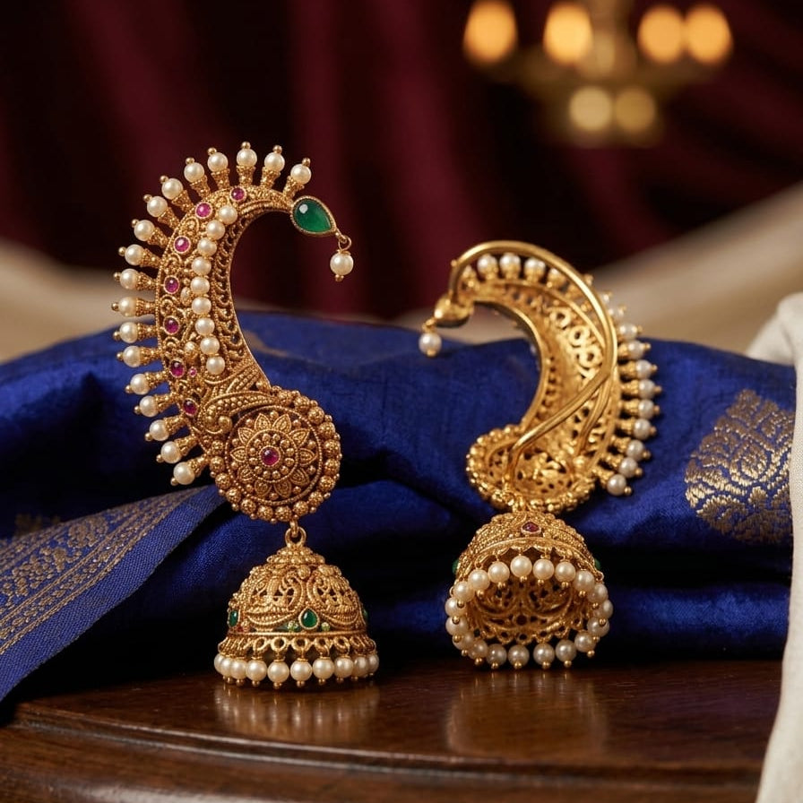 Kemp Traditional Jhumka Earrings