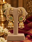 Multicolour Stone Jhumka Earrings