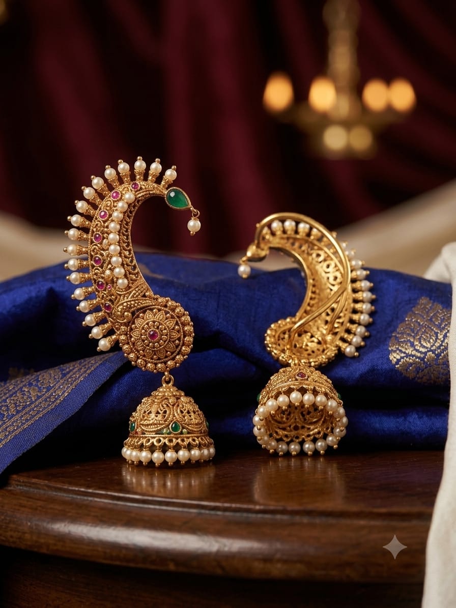Kemp Traditional Jhumka Earrings