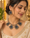 Oxidised Multicolour Necklace Set