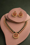 Amra Lakshmi Devi Gold-Plated Necklace Set