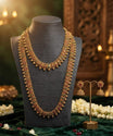 Ruby Floral Long Layered Necklace Set